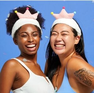 I Dew Care Pink Crown Headband NEW